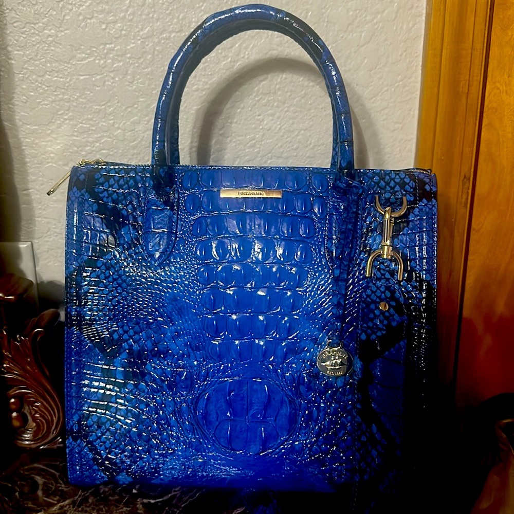 Blue snake print worn once